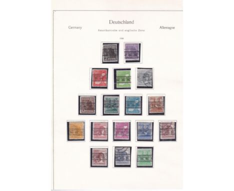 Germany 1948 - British and American Zones - SGA39, A41-A43, A46-A47, A49 u/m SGA36-A38, A40, A44-A45, A48-A49, A51 used part 