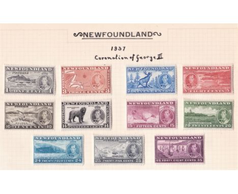 Canada (Newfoundland) 1937 Coronation set, m/mint, (11) SG 257/667