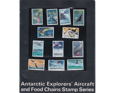 Australia Antartic Territory Explorers Aircraft and Food Chains set (12) u/m mint in pack.