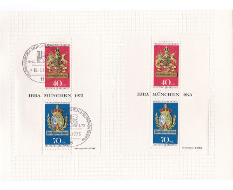 Germany 1973-IBRA 73 International stamp exhibition and Int Philatelic federation congress Munich, SG MS 1660 m/m miniature s