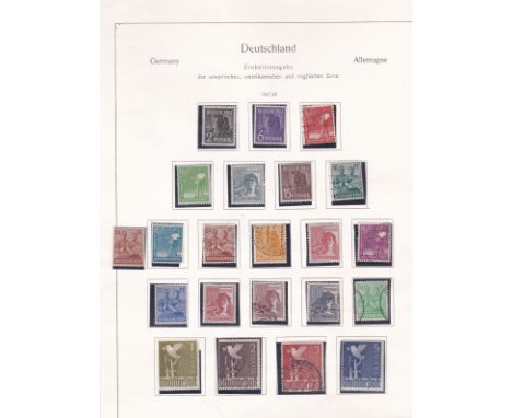 Germany 1947-1948 - Allied Occupation definitives SG928-929, 931-933, 935-936,938, 940-941, 945,948 m/m SG930,934,396-937 939