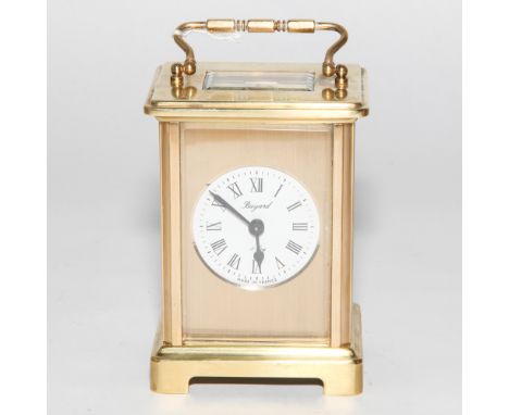 French brass carriage clock by Bayard, 