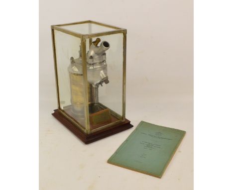A cylinder of 40HP eight cylinder Antoinette engine used on the first British airship "Nulli Secundus", built at Farnborough 