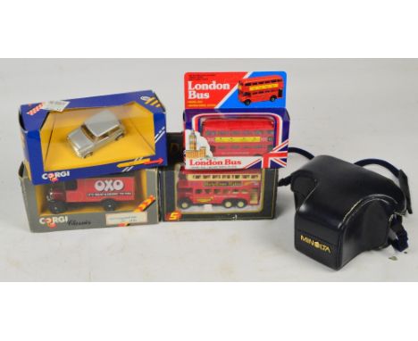 A quantity of predominantly diecast boxed vehicles including Corgi Transport of the Thirties, Tekno Scania Lorry, also unboxe