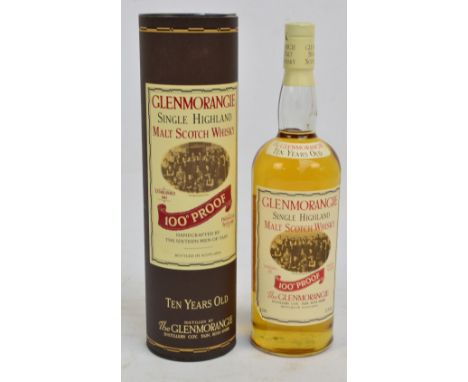 Glenmorangie, a single bottle of 10 year aged 100% proof single island Malt Scotch Whisky, 1l, boxed. CONDITION REPORT: Seal 