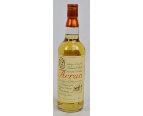 Arran, a single bottle of Malt Scotch Whisky, matured in sherry casks.