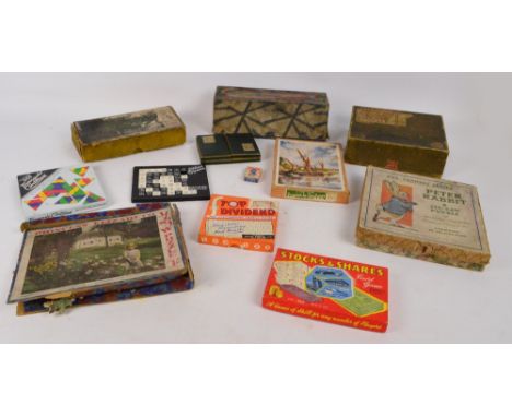 A boxed Hornby speedboat, and a group of various vintage jigsaw puzzles to include the "Chandos" series Peter Rabbit, and a "