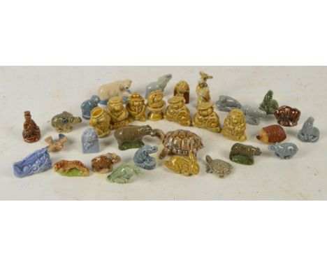 A group of Wade Whimsies including six boxed "Bear Ambitions".