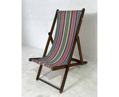 A vintage deck chair