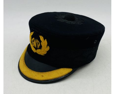 A vintage GWR Station Masters pillbox hat by J.Compton Sons & Webb Ltd (London) - Size 6 5/8