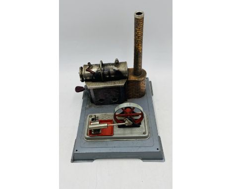 A vintage live steam engine, possibly Wilesco