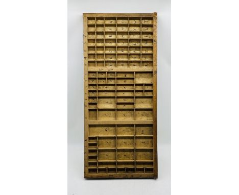 A vintage printers tray