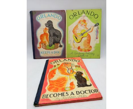 Hale (Kathleen) three first edition volumes of Orlando The Marmalade Cat: A Camping Holiday, Keep's a Dog and Becomes a Docto
