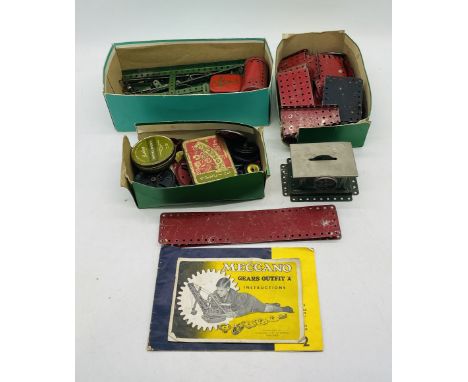 A collection of loose vintage Meccano