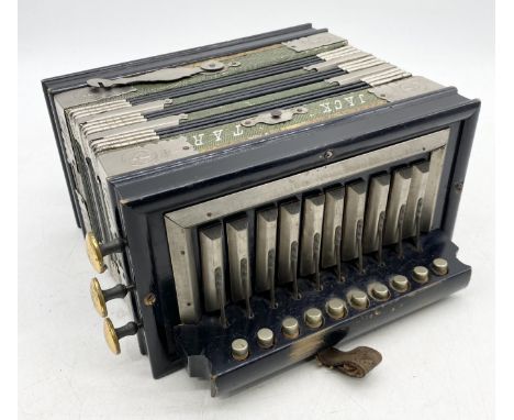 A German accordion the "Jack Tar" with ebonised case 