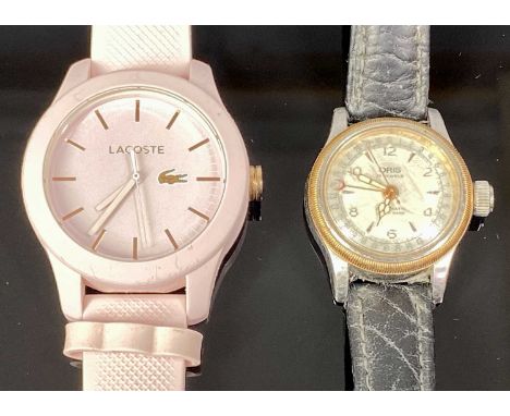 LADY'S WRISTWATCHES (2) - to include an Oris Big Crown Pointer Date Automatic with black leather strap, purchase receipt for 