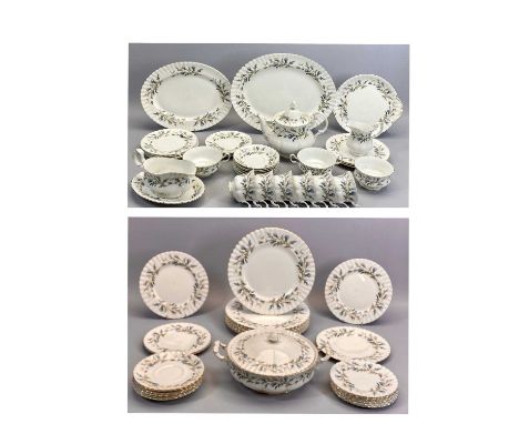 ROYAL ALBERT BRIGADOON TEA &amp; DINNER SERVICE - approximately 60 pieces