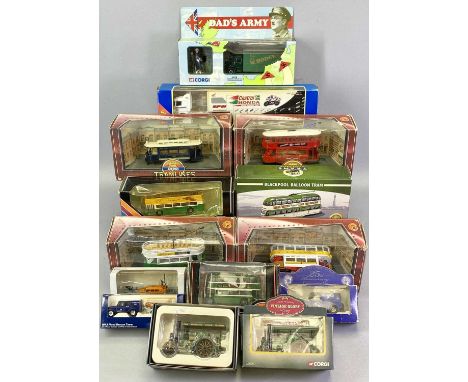 DIECAST VEHICLES to include boxed Corgi tramlines tram sets (4) - C992-1 Leeds City Transport, C991-2 Blackpool Corporation, 