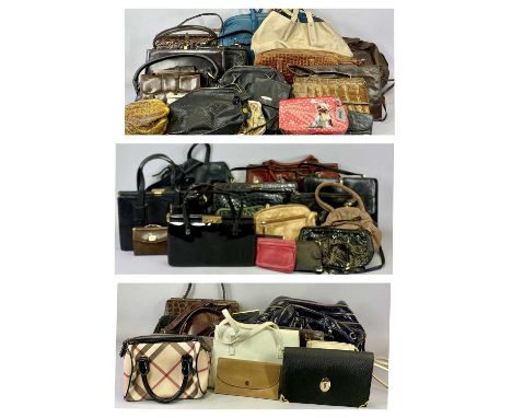 VINTAGE &amp; FASHION HANDBAGS &amp; PURSES - a very large assortment to include Alligator, Crocodile, Snakeskin effect, Ital