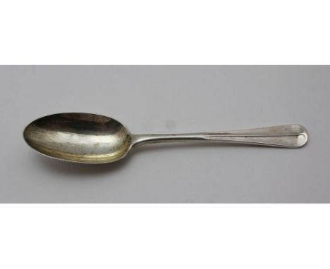 DANIEL &amp; JOHN WELBY, AN EDWARDIAN SILVER SPOON, rat tail bowl, London 1908, crested, 50g 