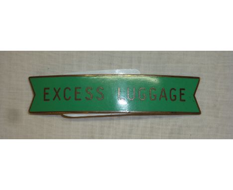 Enamel British Railway Southern Region excess luggage small fishtail cap badge by J. R. Gaunt London