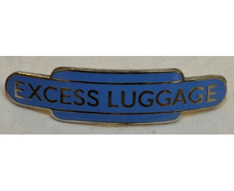 British Railway enamel Totem Scottish Region excess luggage badge by J. R. Gaunt London 