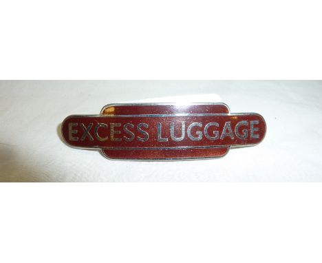 Enamel British Railway Western region excess luggage totem cap badge by J. R. Gaunt London