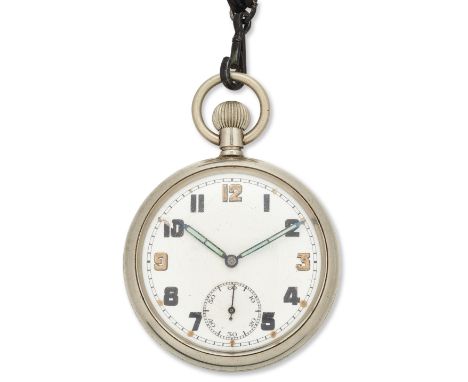 Bravington. A World War two period military GS/TP open face pocket watchCirca 1940Swiss unsigned keyless 15 jewelled lever mo