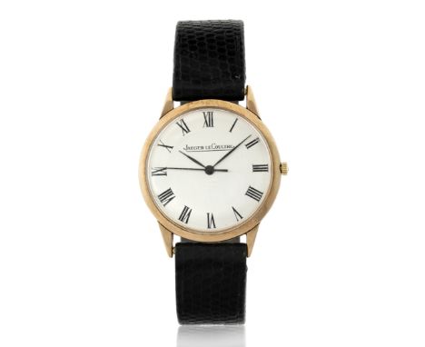 Various PropertiesJaeger-LeCoultre. A mid sized 9ct gold centre seconds wristwatch London hallmark for 1965Manual wind Cal: K