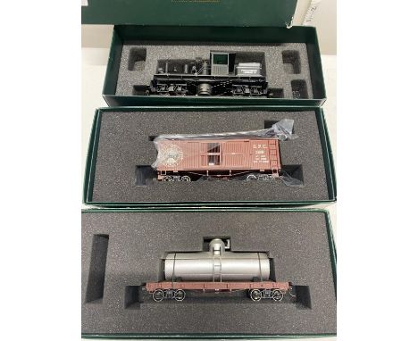 Three boxed Spectrum OO gauge railway models by Bachmann. 