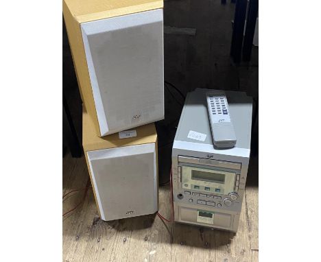 A JVC micro CD player &amp; speakers. Shipping unavailable 