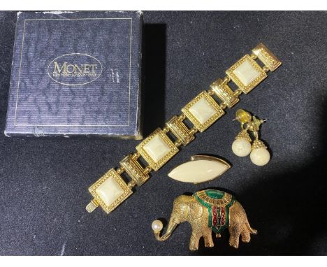 A selection of vintage Monet costume jewellery. 