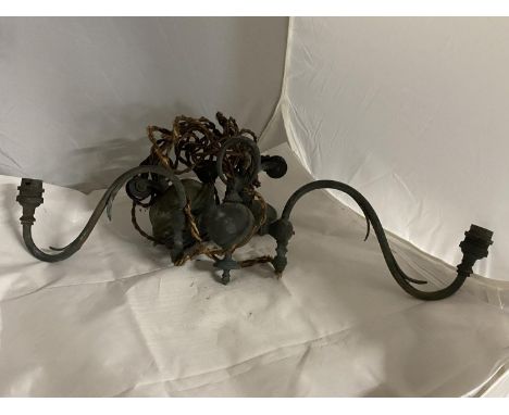 A antique brass ceiling light. Shipping unavailable 