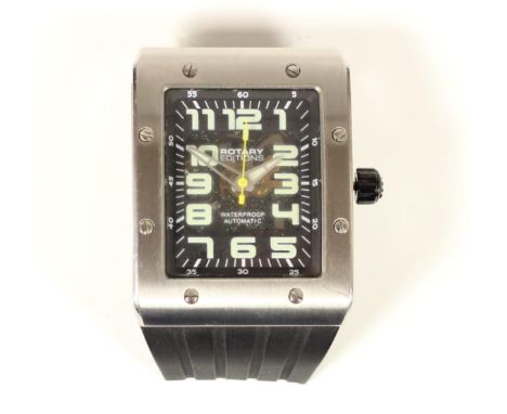 Rotary Editions, 800 Series, 1895, stainless steel automatic gentleman's wristwatch, case number 12963, cal RE2008-2, visible