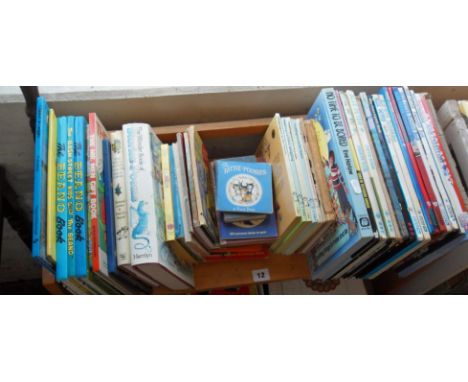 Shelf of Children's books including Blue Peter Annuals