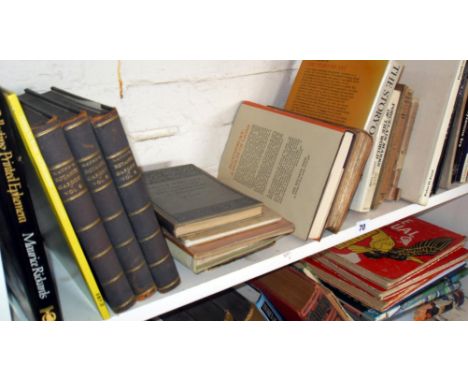 Shelf of books on Art, Botanical etc