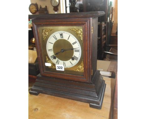 American 8-day pine-cased mantle clock made by Ansonia Clock Company