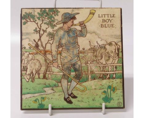 Little Boy Blue tile, Maw & Co. Condition report: see terms and conditions