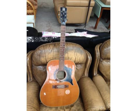 AN E-ROS DAKOTA MODEL 606 STEEL STRUNG ACOUSTIC GUITAR C