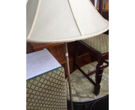 A METAL STANDARD LAMP