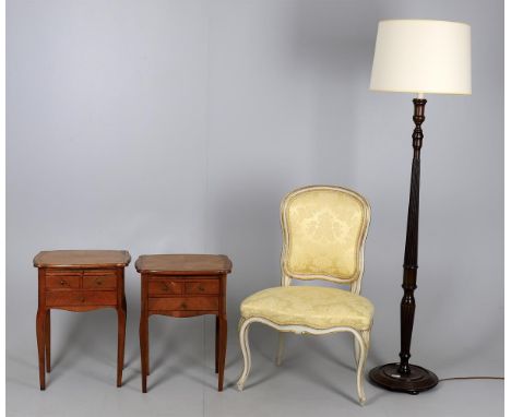 
	
		Y&nbsp;A pair of French kingwood small tables, early 19th century, each incorporating a slide, and two short and one lon
