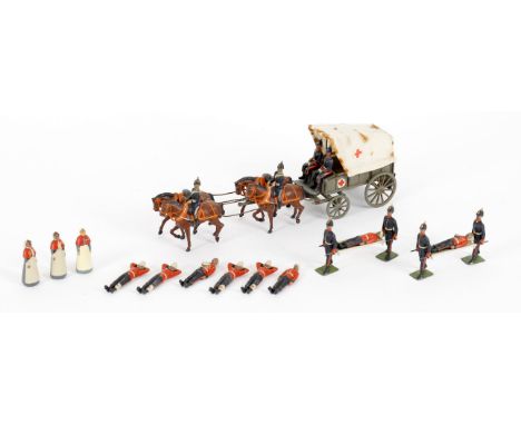 
	
		Britains Royal Army Medical Corps to include: Royal Army Medical Corps Ambulance, four stretcher bearers, two stretchers