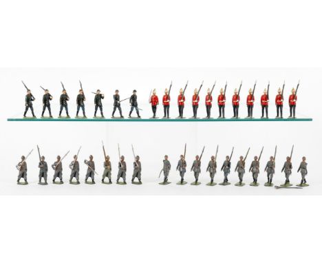 
	
		Britains military lead figures from various sets to include: The German Infantry, Red Army Infantry and Britains Depose 