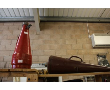 2 vintage fire extinguishers