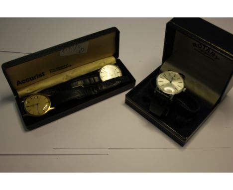 Rotary, Omega, Accurist gents watches