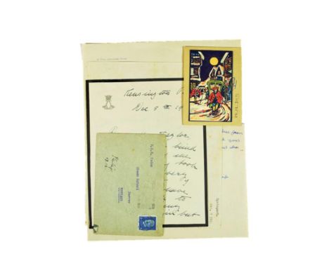 Prince PhilipRoyal Household Mail. One ALS and two TLS ('Philip') with a Christmass card (signed 'Philip' and in Greek at the