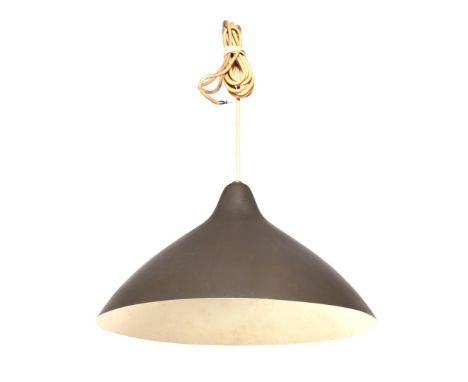 Lisa Johansson-Pape (1907-1989)Gray aluminum pendant lamp, design Lisa Johansson-Pape, manufactured by Stockmann Orno, model 