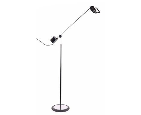 d'Urbino & Lomazzi de PasMetal adjustable floor lamp, design d'Urbino & Lomazzi de Pas manufactured by Stilnovo, model 'Manig