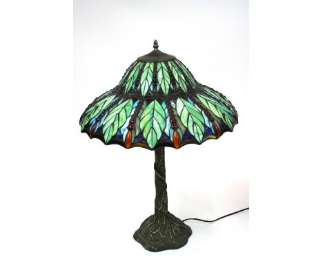 A Tiffany style table lamp and shade, 69cm