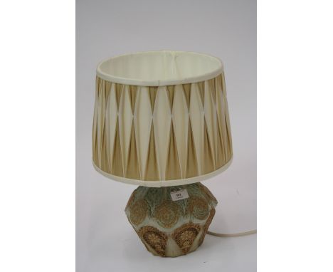 A Bernard Rooke Pottery table lamp, initialled B.R., 30cm 